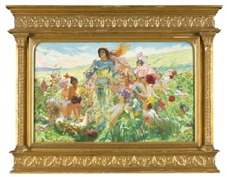 O cavaleiro das flores (óleo sobre tela)