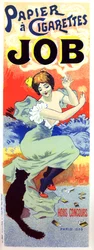 Papel de cigarro de trabalho. Cartaz de Georges Meunier