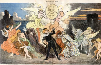 A apoteose do poeta, hommagea Victor Hugo (1802-1885) para a celebração do centenário do seu nascimento
