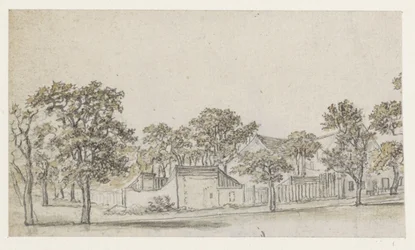 Grupo de casas entre árvores