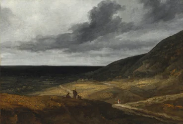 Paisagem perto de Paris, c.1840 (óleo sobre tecido)