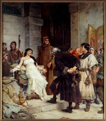 Um estigma na Idade Média, 1885, A. 2,6 x 3 m, Musée des Beaux-Arts de Nantes