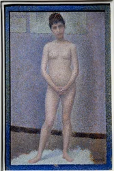 Face-setter Painting by Georges Seurat (1859-1891)