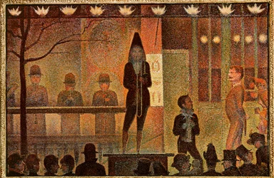 La Parade - Convite para o espetáculo (pintura sobre tela)