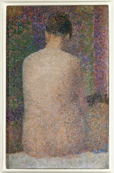 Modelo, vista traseira (óleo sobre tela)