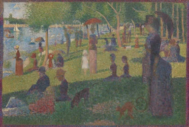 Estudo para um domingo em La Grande Jatte, 1884.
