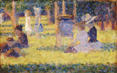 Estudo para La Grande Jatte, 1884-1885.