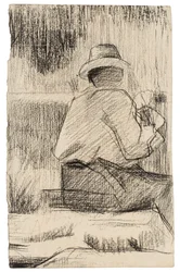 O pintor e sua paleta; O pintor tem a paleta, c.1881
