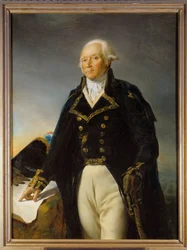 Retrato de François Christophe Kellermann (1735-1820), Duque de Valmy, General em Chefe da Arma de Pintura Moselle por Georges Rouget (1784-1869) 1792 Dim. 1,35 x 1 m