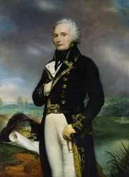 Retrato do Visconde Alexandre-François-Marie de Beauharnais (1760-94) segundo uma pintura de J. Guerin