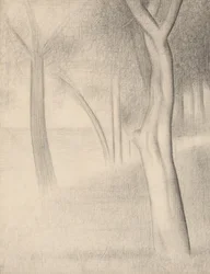 Árvores (estudo para La Grande Jatte)