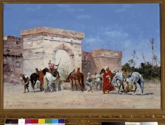 Sem título O intervalo tem a origem de um oásis no deserto. Pintura de Georges Washington (1827-1910) Menção obrigatória: Fundação de colecções de Provença, Marselha