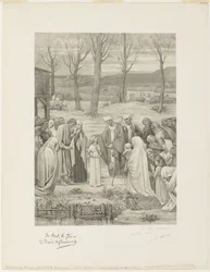 Vida Pastoral de Santa Geneviève (painel central)