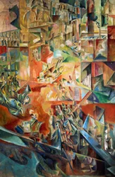 Metropolis, de Georges Yakoulov (1884-1928). Rússia, século XX.