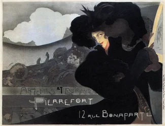 Pierrefort, Cartazes e selos, 1898