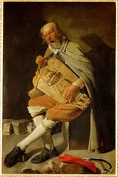 Gurdy Player 1628/30 (pintura sobre tela)