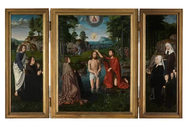 O Baptismo de Cristo, c.1502-08 (óleo sobre painel)