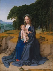 O resto da fuga para o Egito, c.1512-15 (óleo sobre madeira)