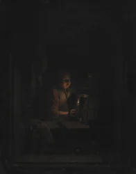menina com vela