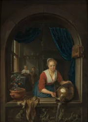 Empregada na janela, c. 1660