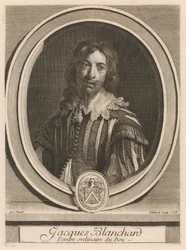 Jacques Blanchard, do livro Les hommes illustres ..., vol. II, de Charles Perrault
