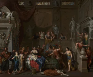 A Morte de Cleópatra, c.1700-10 (óleo sobre tela)