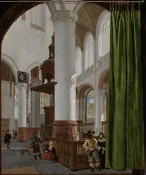Interior da Igreja Velha em Delft, 1654