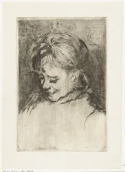 Retrato de uma rapariga, à esquerda