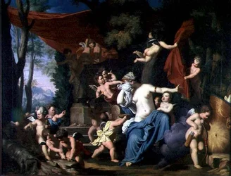 Venus Mourning Adonis (óleo sobre tela)