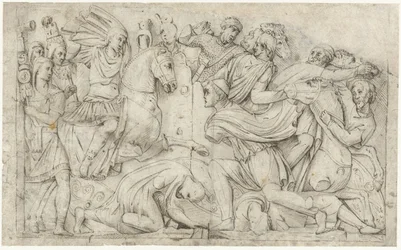 O Arco de Constantino com a vitória de Trajano sobre os dácios