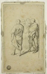 Grupo de quatro homens em togas