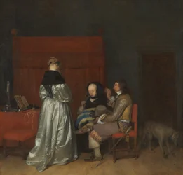 A Gallant Conversation, conhecida como Admoestação Paterna