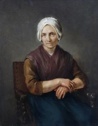 Retrato de uma mulher camponesa sentada