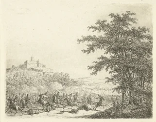 Luta equestre na fortaleza Königstein Encontro em Königstein