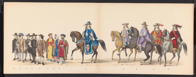 Máscara dos Estudantes de Leiden, 1875 (placa 15) Máscara realizada pelos membros do corpo estudantil de Leiden em 15 de junho de 1875 em comemoração ao 300º aniversário da Leidsche Hoogeschool, representando a Leidsche Hoogeschool, retratada na