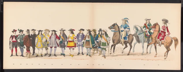 Máscara dos estudantes de Leiden, 1875 (ilustração 16) Máscara realizada pelos membros do corpo estudantil de Leiden em 15 de junho de 1875 em comemoração ao 300º aniversário da Leidsche Hoogeschool, representando a Leidsche Hoogeschool, retratada na