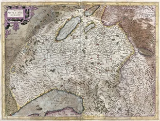 Nordeste de Genebra, Suíça (gravura