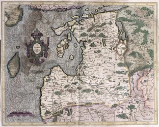Região norte do Báltico, Riga, Letónia (gravura