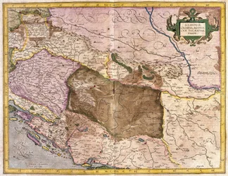 Sclavonia, Croácia, Bósnia e Dalmácia (gravura