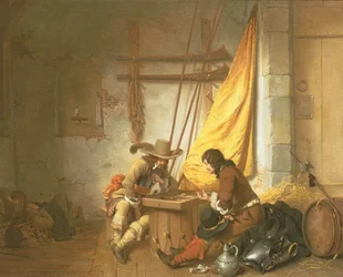 Soldados que jogam Tric-Trac, 1653