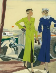 Moda feminina 1932 - jaqueta de carro - Gerd Hartung