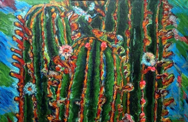Cato em flor, 2013 (óleo sobre tela)