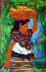 Mulher Banana Maia, , 2019, óleo sobre tela