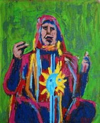 Xamã ii 1, 2019 (óleo sobre tela)