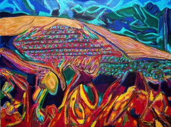 Vinha de Vishnu, 2022 (óleo sobre tela)