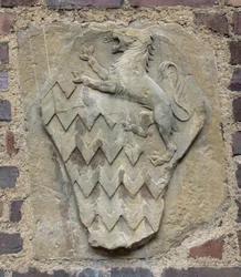 Brasão de Armas da Família Rucellai, c.1450-80 (pietra serena)