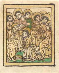 Cristo lavando os pés dos apóstolos