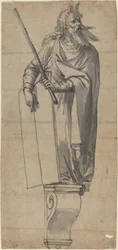 Uma escultura de Moisés