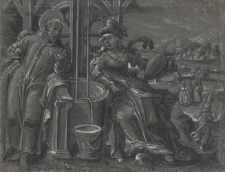 Cristo e a Mulher de Samaria [verso]