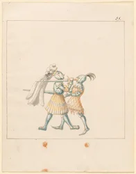 Freydal, O Livro das Justas e Torneio do Imperador Maximiliano I: Combates a Pé (Jousts) (Volume III): Placa 165